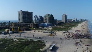 spring break beach stage